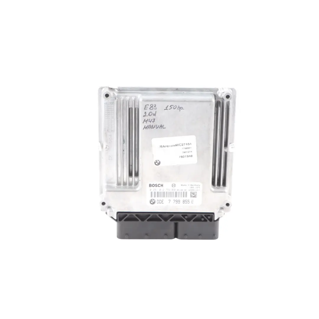 BMW E60 E61 X3 E83 E87 E90 120d 320d 520d 150HP M47N2 Engine ECU Kit DDE - SKU 7799855-4 - Part number 7799855