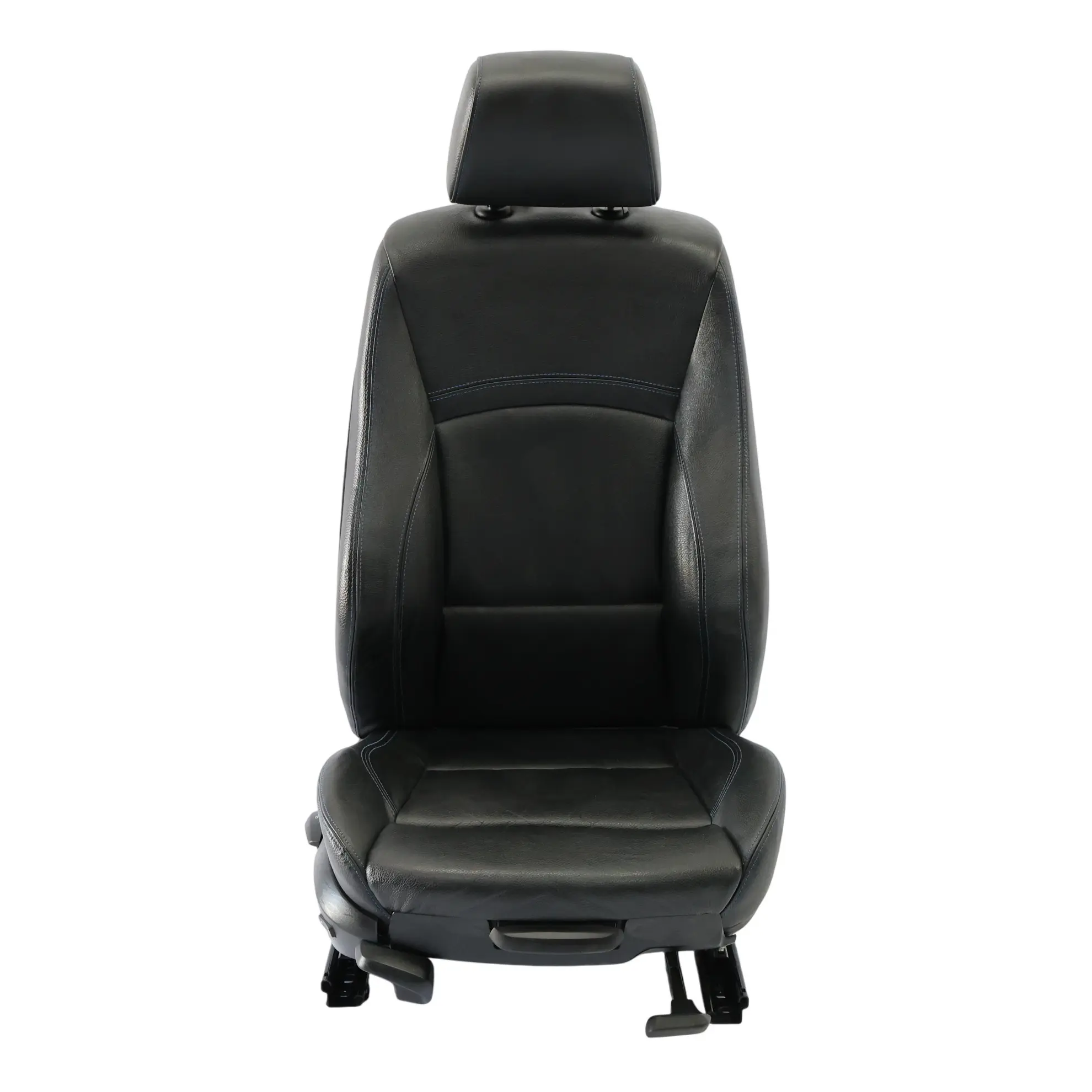 Front Seat BMW E90 E91 LCI Right O/S M Sport Black Leather Dakota Blue Stitching