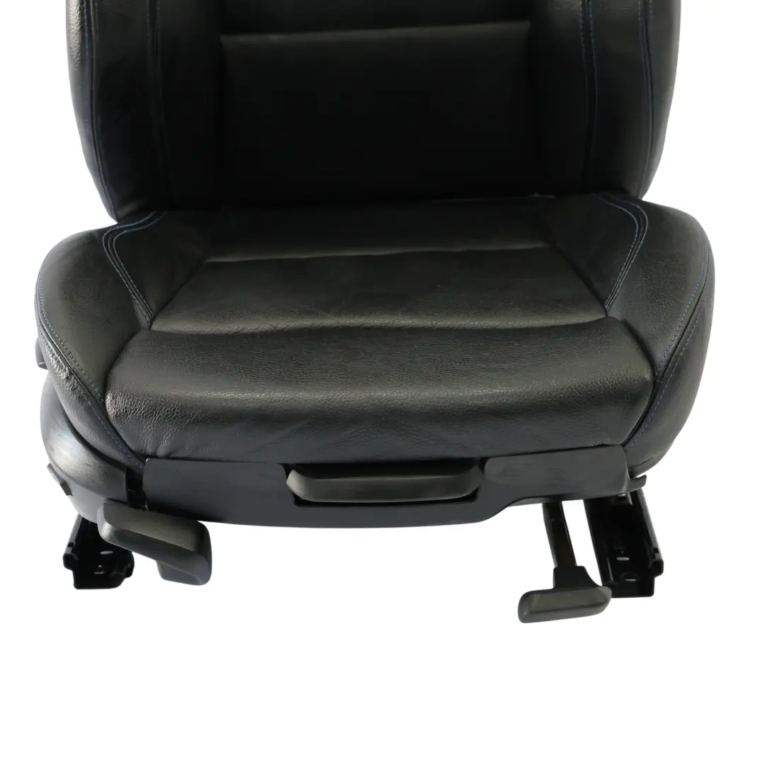  Asiento Delantero BMW E90 E91 LCI Derecho Sport Cuero Negro Costura Azul Dakota - SKU 7843514-1 - Número de pieza 7843514