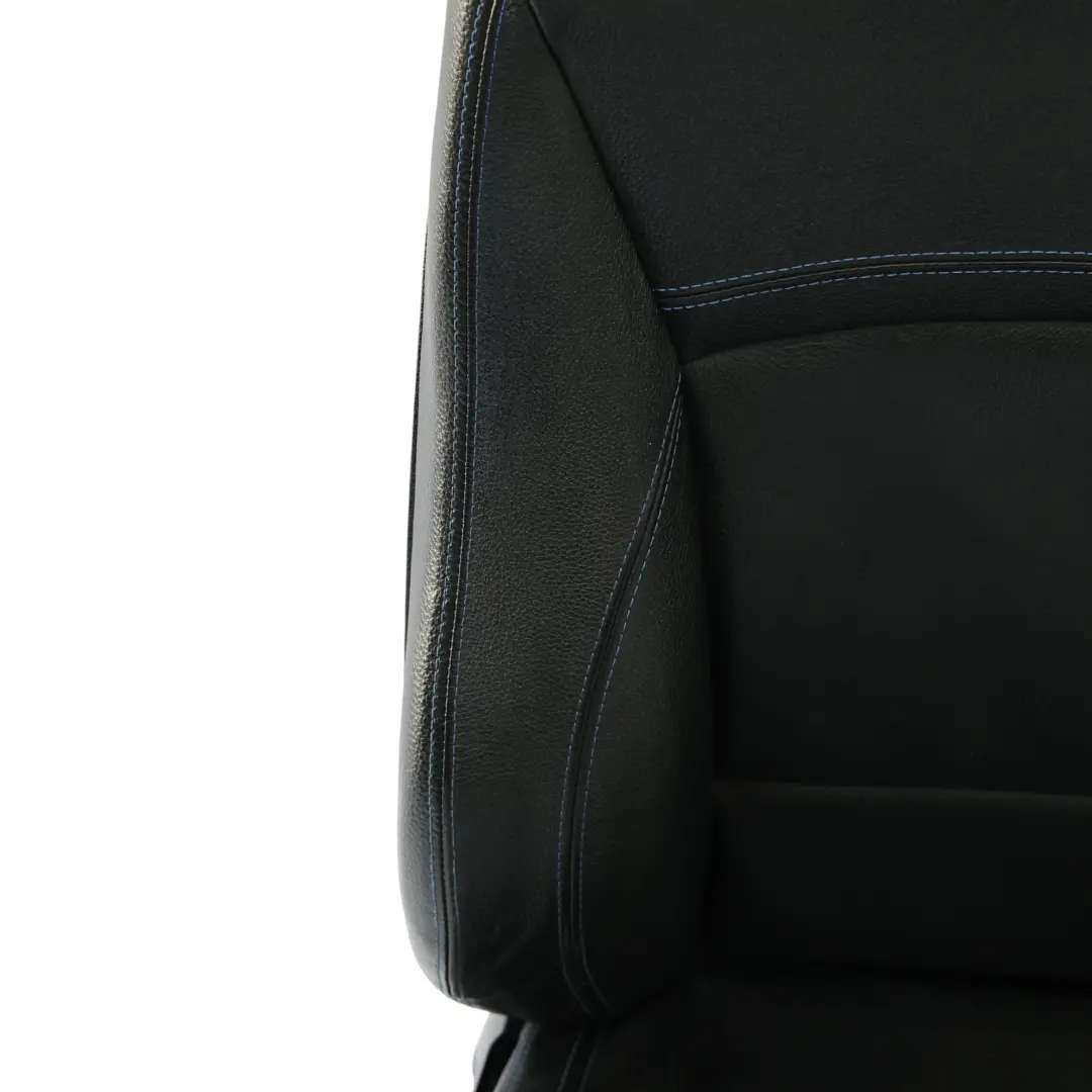  Front Seat BMW E90 E91 LCI Right O/S M Sport Black Leather Dakota Blue Stitching - SKU 7843514-1 - Part number 7843514