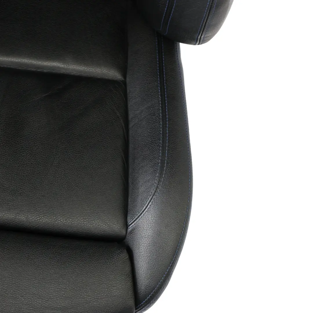  Front Seat BMW E90 E91 LCI Right O/S M Sport Black Leather Dakota Blue Stitching - SKU 7843514-1 - Part number 7843514