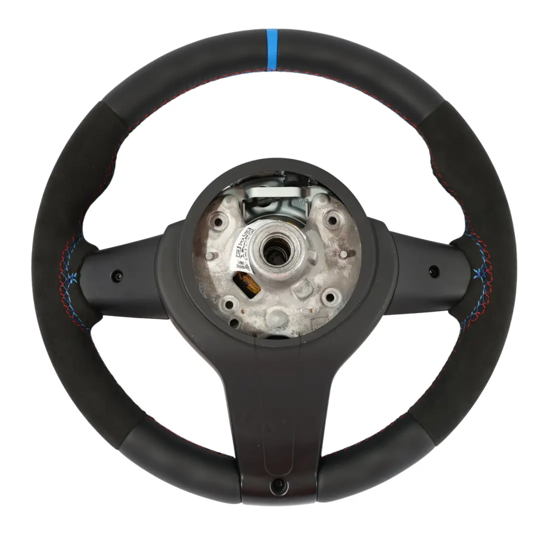 NUEVO Cuero Negro / Alcantara Volante Airbag para BMW F20 F30 F31 M Sport con número de pieza 7848338 BMW F20 F30 F31 M Sport NUEVO Cuero Negro / Alcantara Volante Airbag - SKU 7848338-4-SET - Número de pieza 7848338