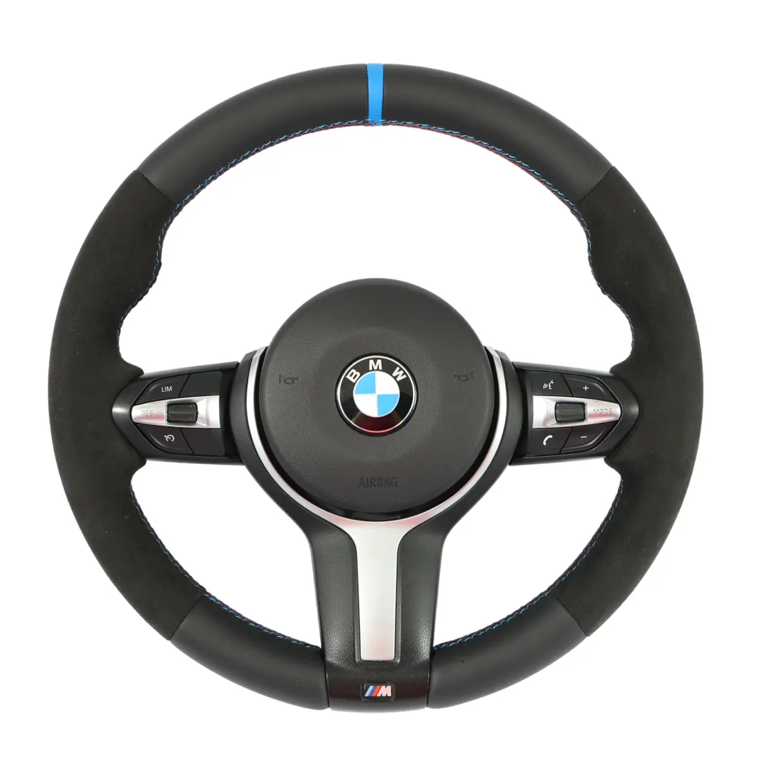Leather / Alcantara Steering Wheel to BMW F20 F30 F31 M Sport NEW Black with Part number 7848338 BMW F20 F30 F31 M Sport NEW Black Leather / Alcantara Steering Wheel - SKU 7848338-4-SET - Part number 7848338