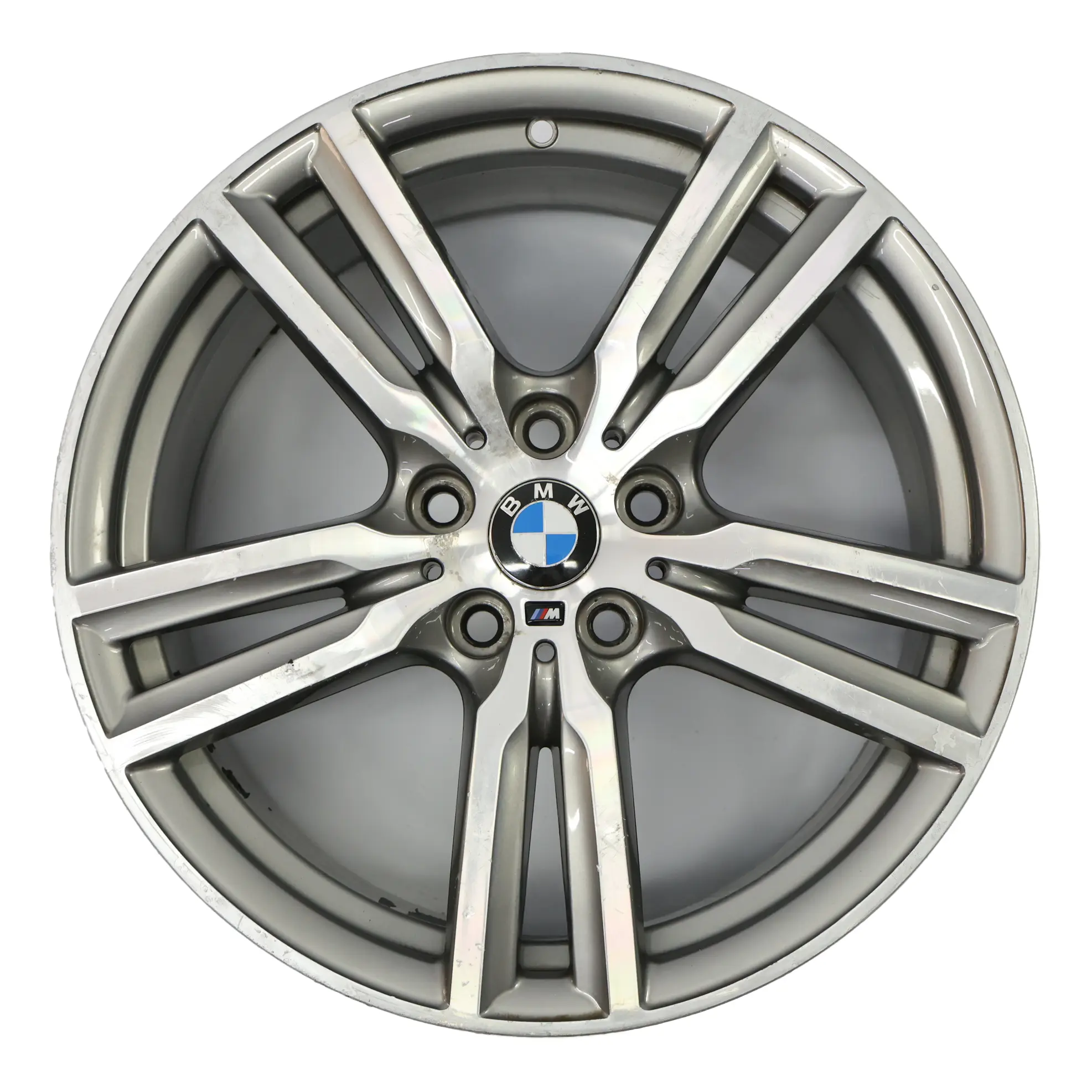 BMW F45 F46 Ferric Grey Alloy Wheel Rim 18" M Double Spoke 486 ET:57 8J 7848602