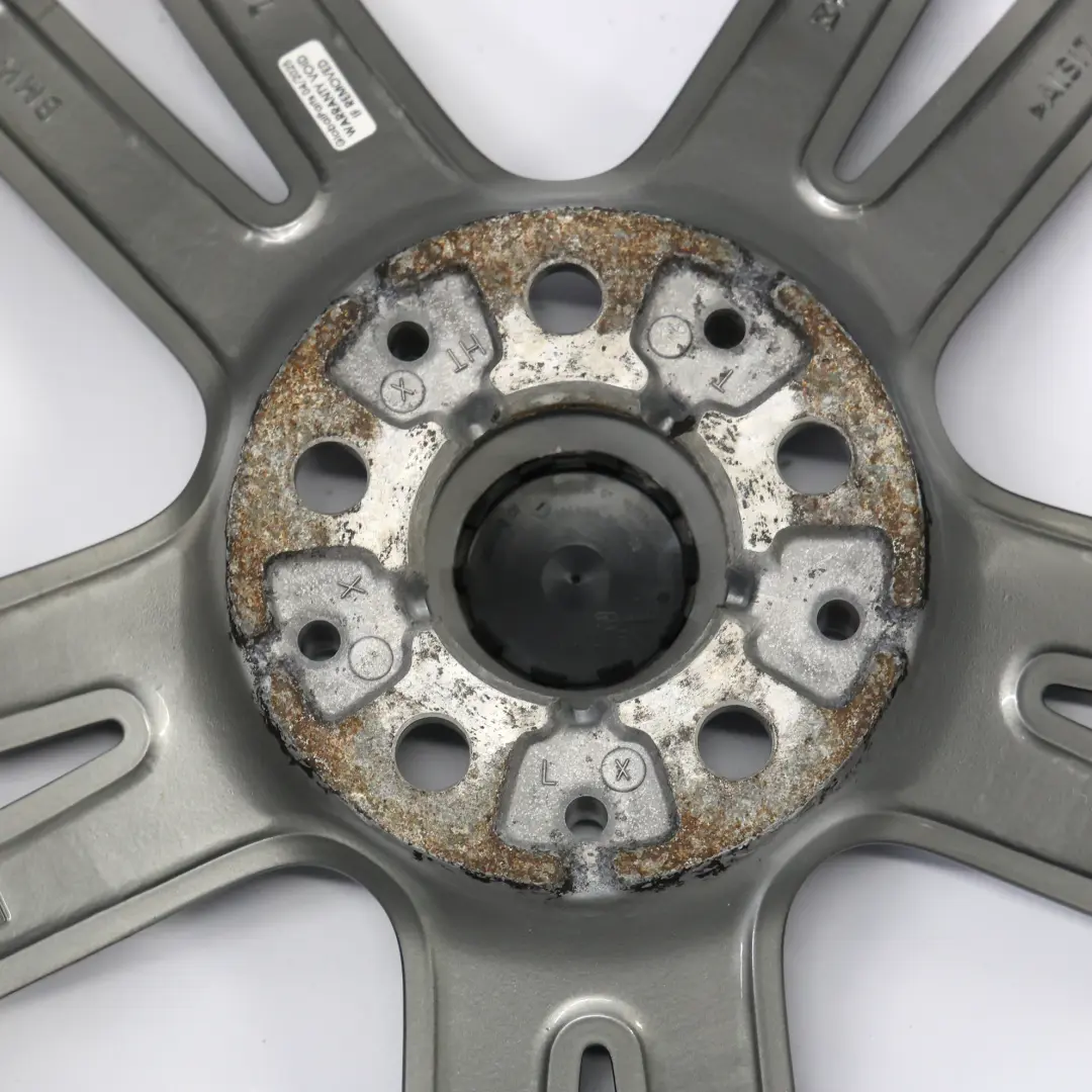 Ferric Grey Alloy Wheel Rim 18" M Double Spoke 486 ET:57 8J to BMW F45 F46 with Part number 7848602 BMW F45 F46 Ferric Grey Alloy Wheel Rim 18" M Double Spoke 486 ET:57 8J - SKU 7848602-3 - Part number 7848602