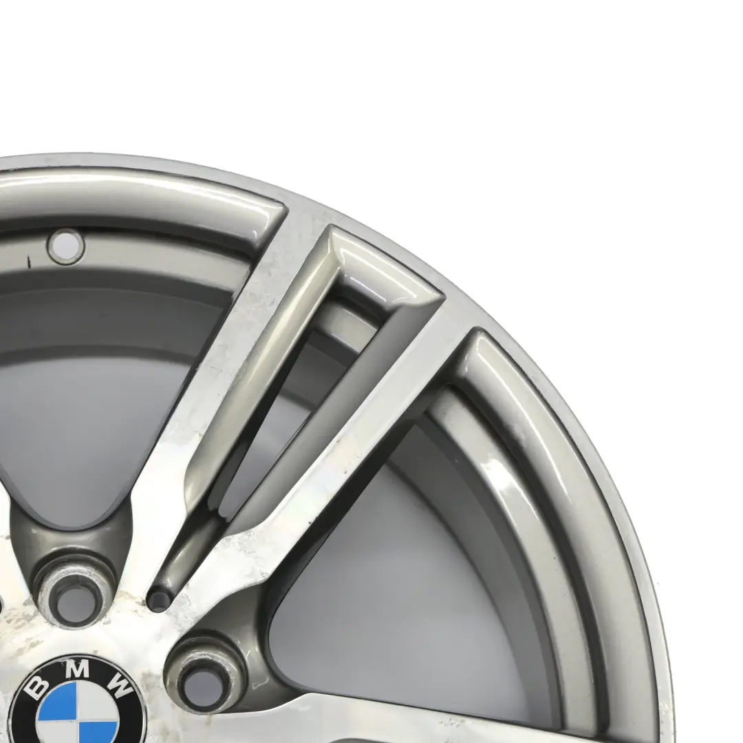 Ferric Grey Alloy Wheel Rim 18" M Double Spoke 486 ET:57 8J to BMW F45 F46 with Part number 7848602 BMW F45 F46 Ferric Grey Alloy Wheel Rim 18" M Double Spoke 486 ET:57 8J - SKU 7848602-3 - Part number 7848602
