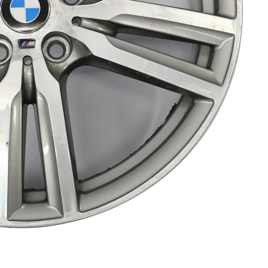 BMW F45 F46 Ferric Grey Alloy Wheel Rim 18" M Double Spoke 486 ET:57 8J - SKU 7848602-3 - Part number 7848602