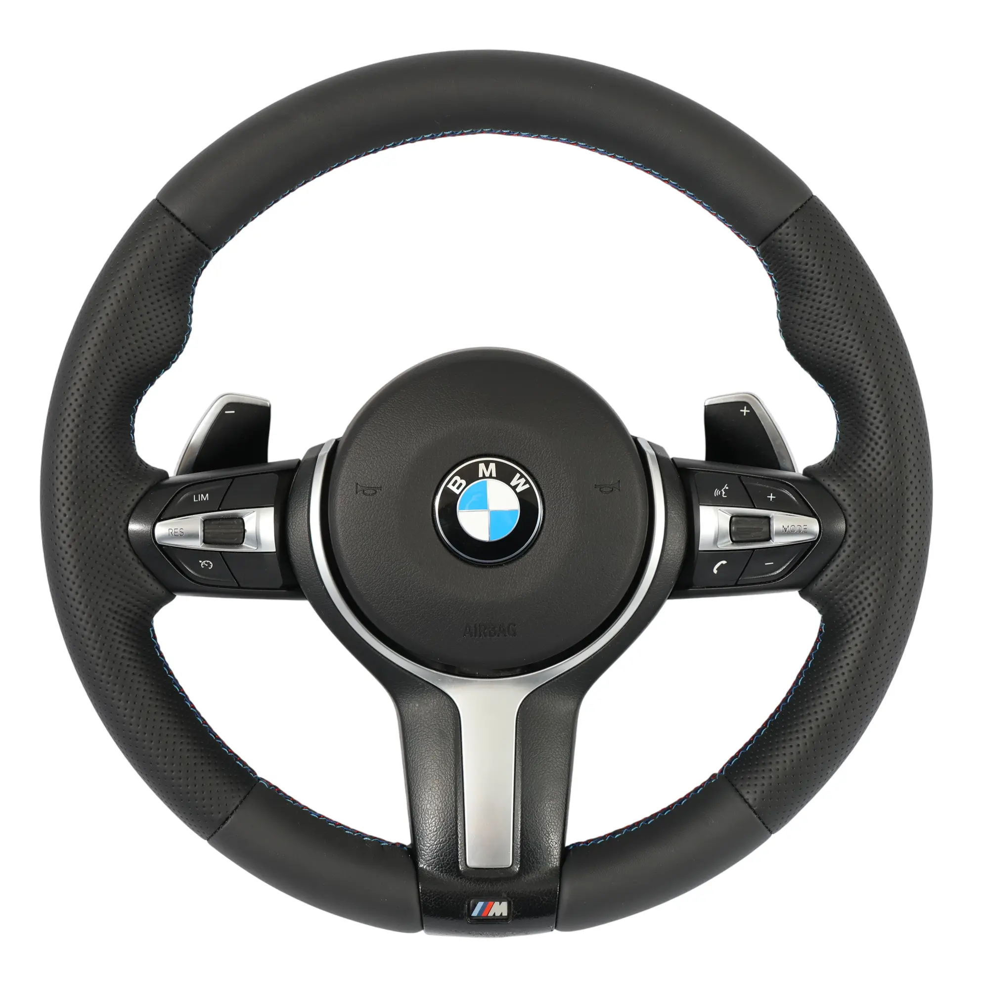 Volante BMW F07 F10 F11 LCI NUOVO Pelle Nera M Sport Cambio al Volante