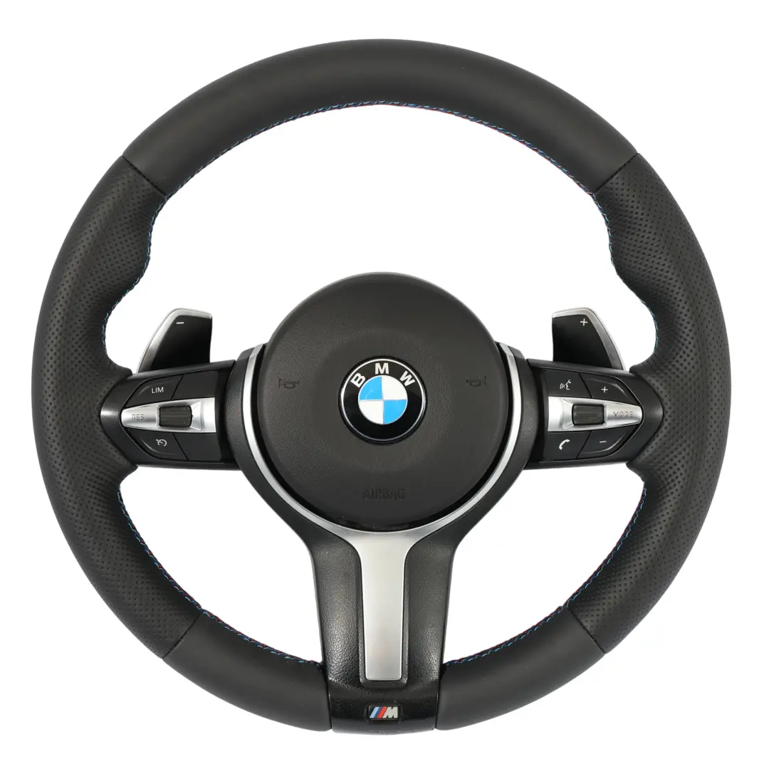  Volant BMW F07 F10 F11 LCI NEUF Cuir Noir M Sport Palettes De Changement Vitesse - SKU 7851234-3-SET - Numéro de pièce 7851234