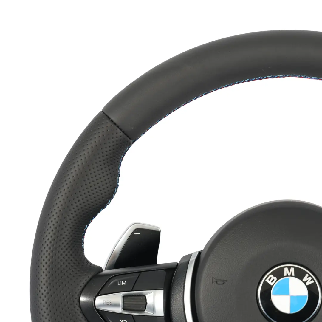  Volant BMW F07 F10 F11 LCI NEUF Cuir Noir M Sport Palettes De Changement Vitesse - SKU 7851234-3-SET - Numéro de pièce 7851234