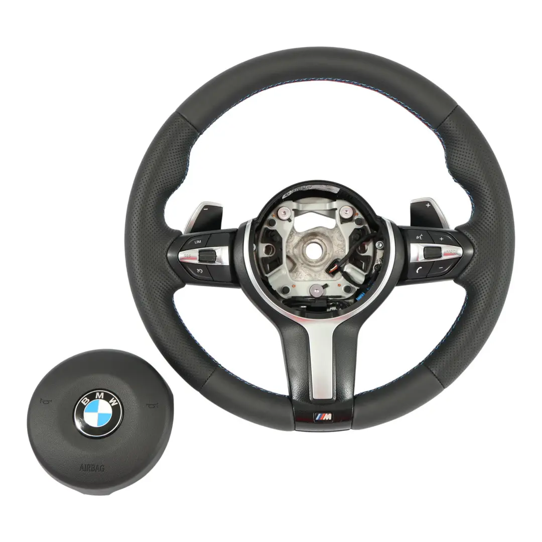  Lenkrad BMW X3 F25 X4 F26 X5 F15 Beheizt NEU Schwarz Leder M Sport Paddles - SKU 7851499-3-SET - Teilenummer 7851499-3