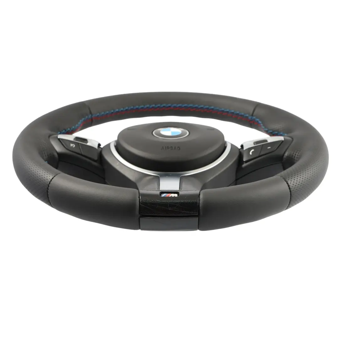Calentado NUEVO Cuero Negro M Sport Palas para Volante BMW X3 F25 X4 F26 X5 F15 con número de pieza 7851499-3 Volante BMW X3 F25 X4 F26 X5 F15 Calentado NUEVO Cuero Negro M Sport Palas - SKU 7851499-3-SET - Número de pieza 7851499-3