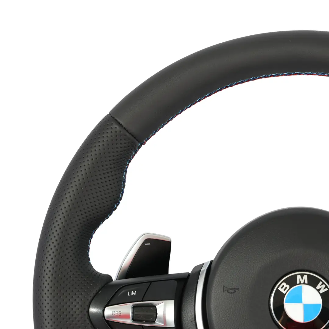Calentado NUEVO Cuero Negro M Sport Palas para Volante BMW X3 F25 X4 F26 X5 F15 con número de pieza 7851499-3 Volante BMW X3 F25 X4 F26 X5 F15 Calentado NUEVO Cuero Negro M Sport Palas - SKU 7851499-3-SET - Número de pieza 7851499-3