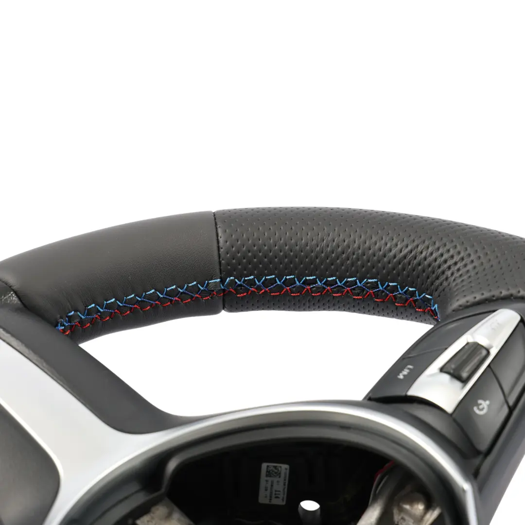 NUEVO Cuero Negro Tricolor para Volante BMW F45 F46 M Sport con número de pieza 7851521 Volante BMW F45 F46 M Sport NUEVO Cuero Negro Tricolor - SKU 7851521-2 - Número de pieza 7851521