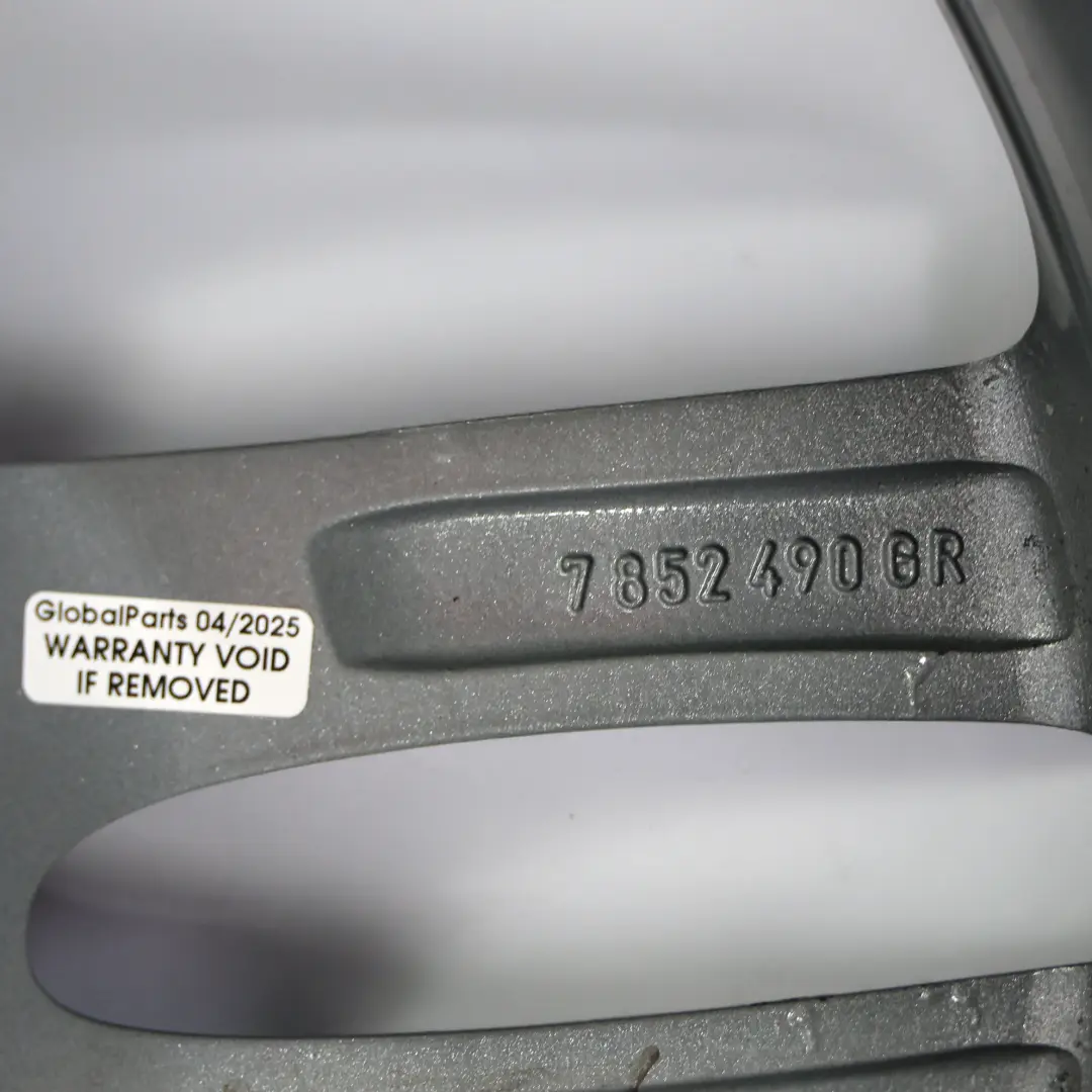 BMW F20 F21 Cerchio lega posteriore grigio ferrico 18" 8J M Doppie razze 461 - SKU 7852490-2 - Numero di parte 7852490