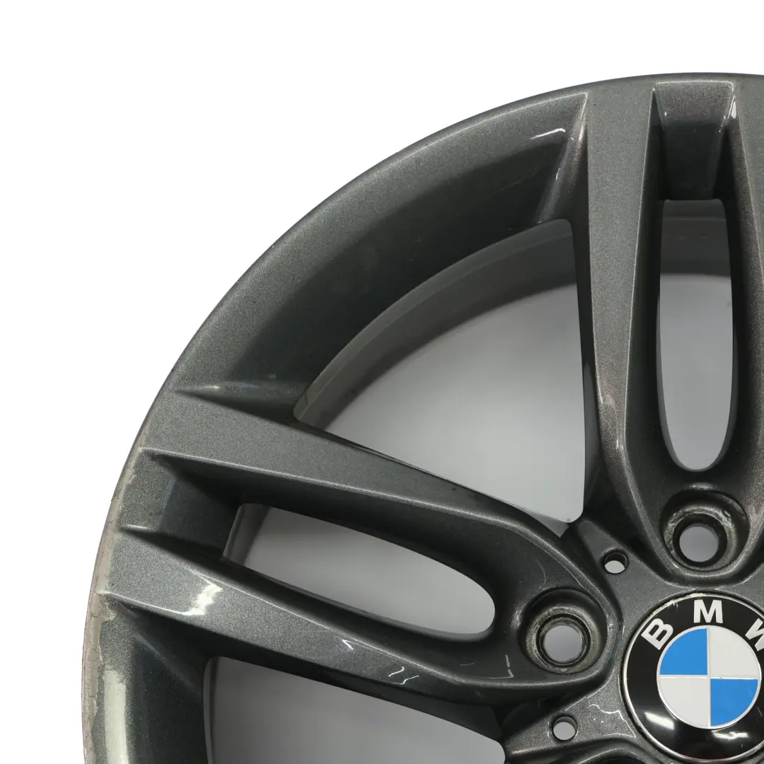 BMW F20 F21 Jante arrière alliage gris ferrique 18" 8J ET:52 M Double rayon 461 - SKU 7852490-2 - Numéro de pièce 7852490