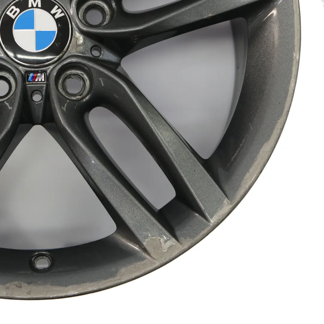 BMW F20 F21 Cerchio lega posteriore grigio ferrico 18" 8J M Doppie razze 461 - SKU 7852490-2 - Numero di parte 7852490