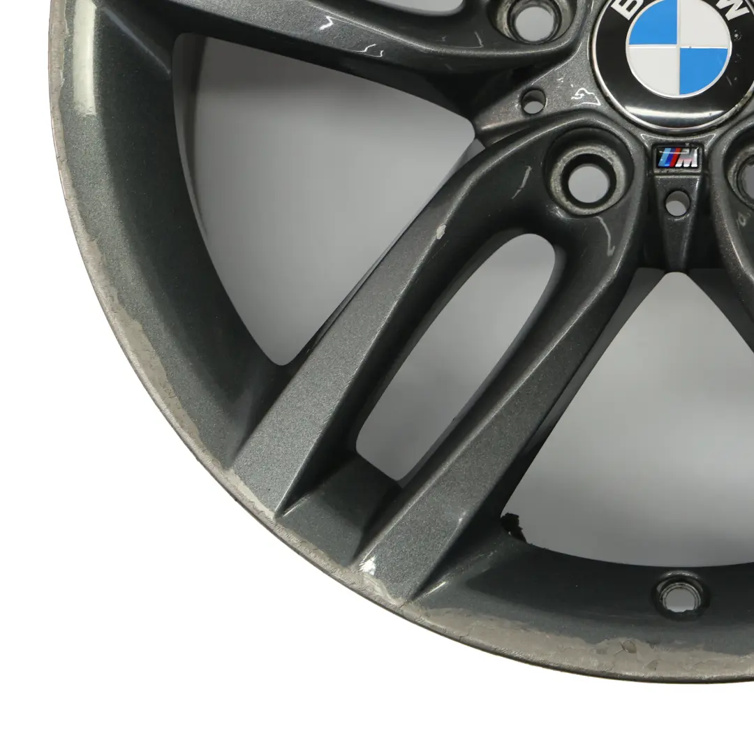 BMW F20 F21 Jante arrière alliage gris ferrique 18" 8J ET:52 M Double rayon 461 - SKU 7852490-2 - Numéro de pièce 7852490