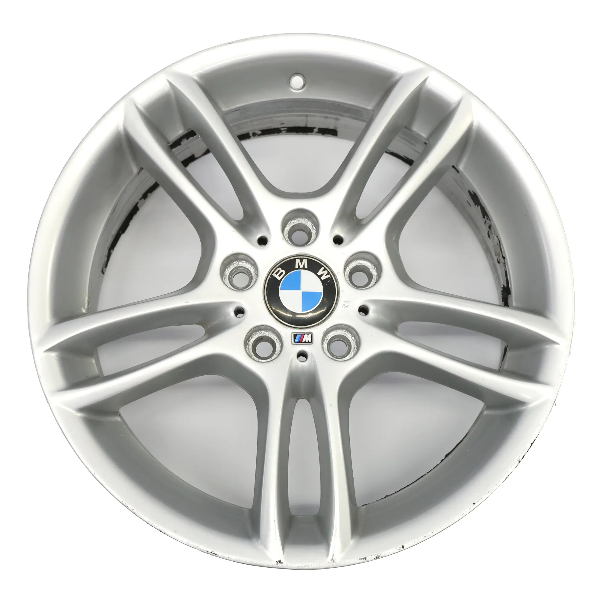 BMW E81 E87 Argento Cerchio Anteriore In Lega 18" Doppie Razze 261 7,5J 7891050