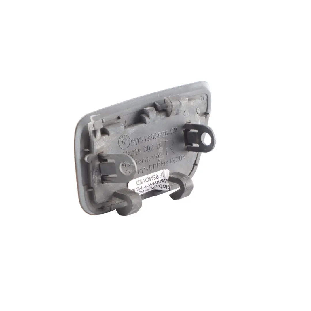  Headlight Washer Flap BMW E60 E61 Front Bumper Cover Right O/S Spacegrau - A52 - SKU 7897212-SCG - Part number 7897212