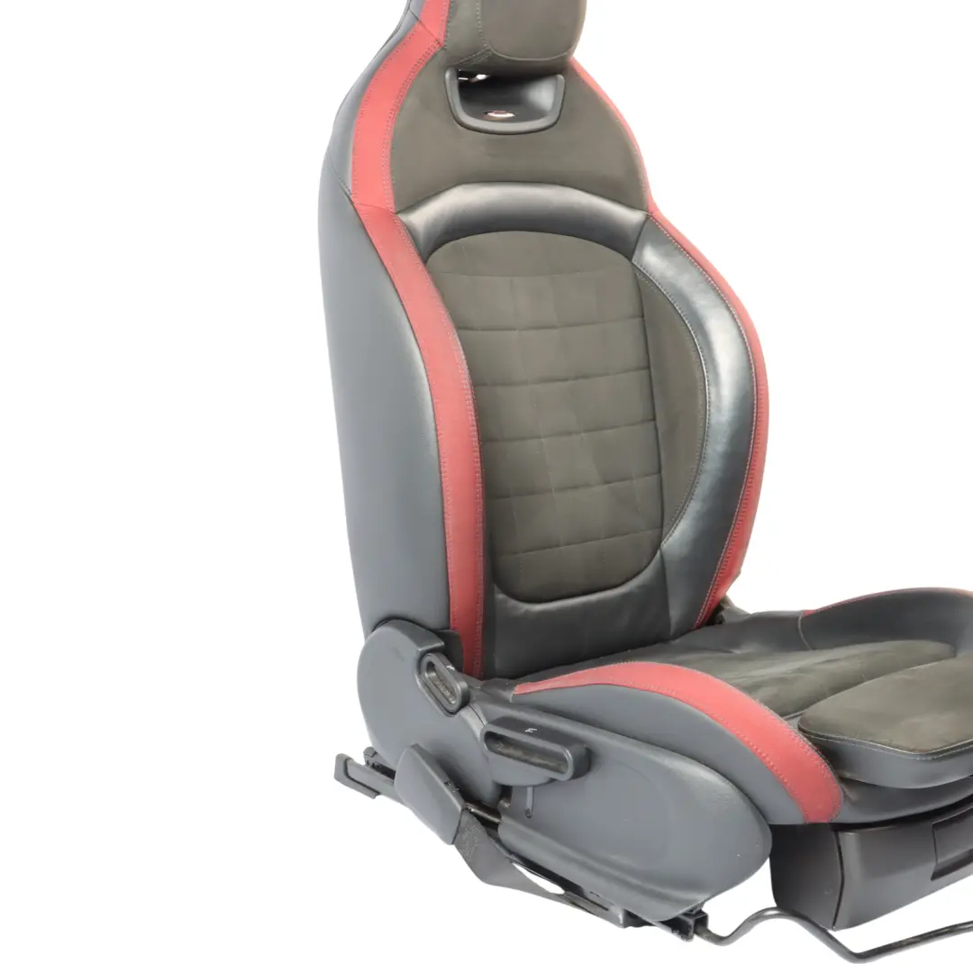 Mini F60 JCW Sport Seat Front Right O/S Heated Dinamica Red Black Half Leather - SKU 7946502-1 - Part number 7946502