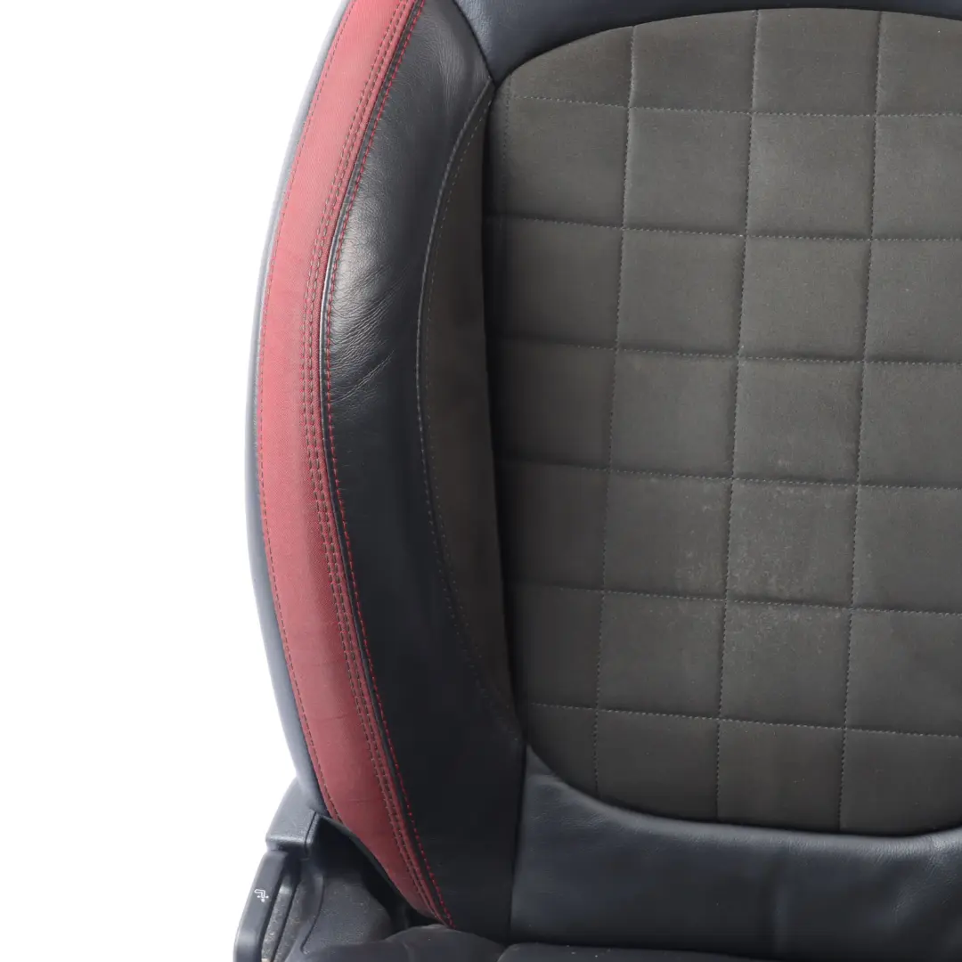 Mini F60 JCW Sport Seat Front Right O/S Heated Dinamica Red Black Half Leather - SKU 7946502-1 - Part number 7946502