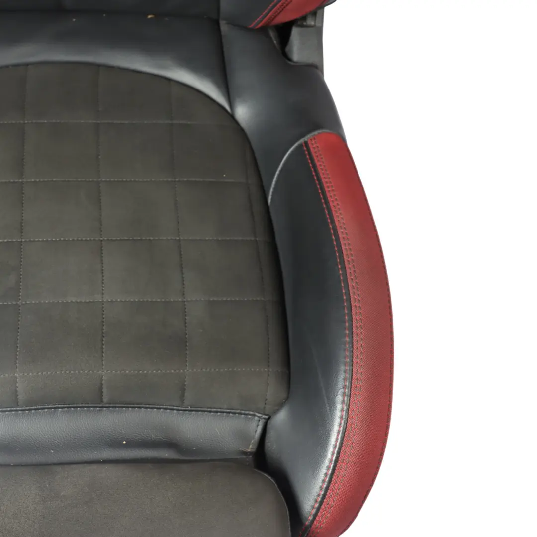 Mini F60 JCW Sport Seat Front Right O/S Heated Dinamica Red Black Half Leather - SKU 7946502-1 - Part number 7946502