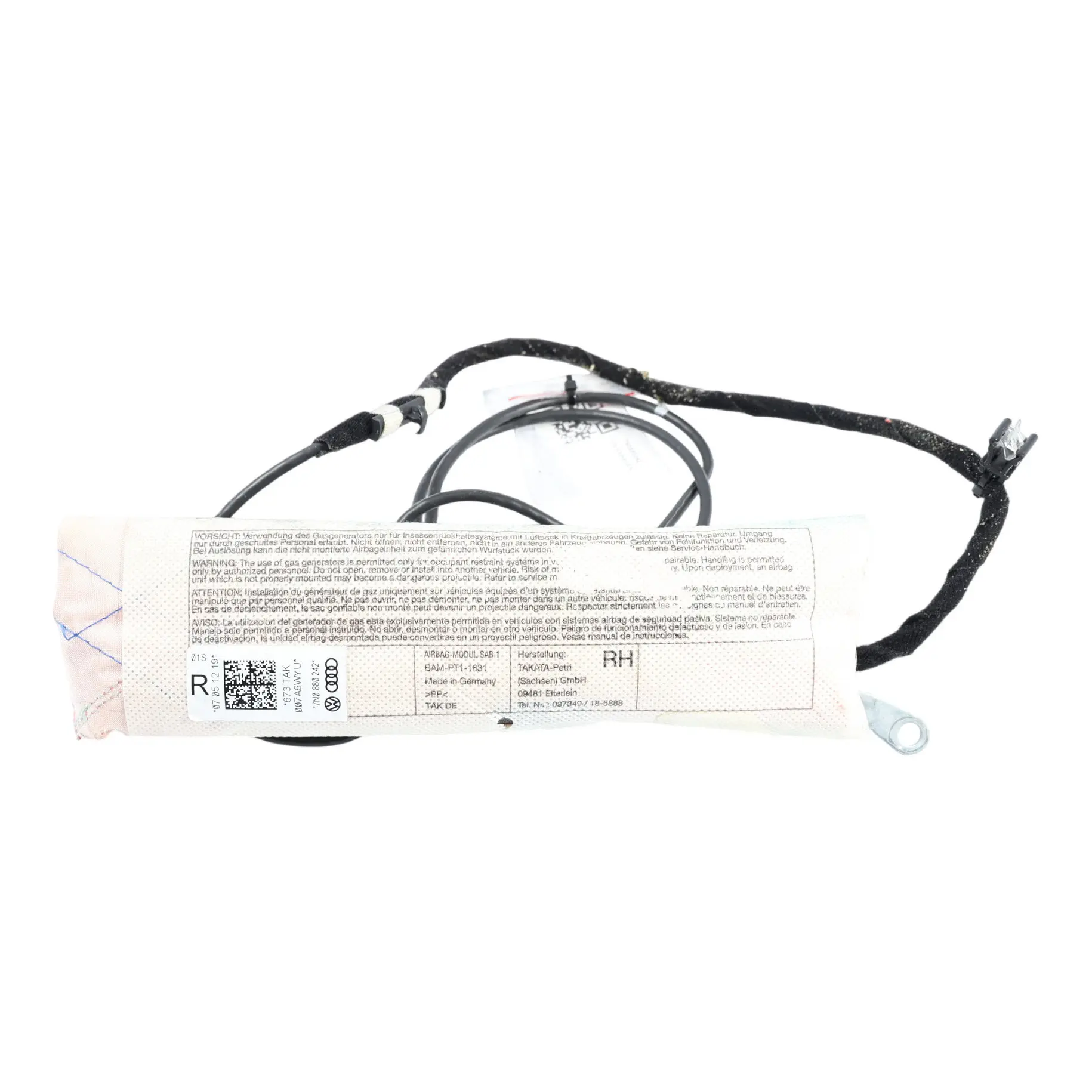 Volkswagen Sharan 7N Front Seat Air Module Side Right O/S 7N0880242