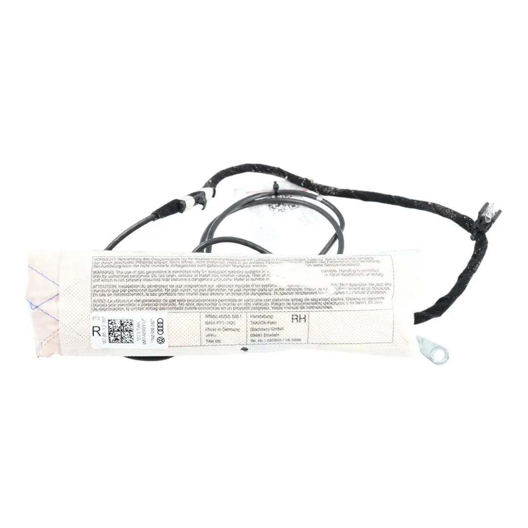 7N Poduszka Powietrzna Fotela Prawy Przód SRS do Volkswagen Sharan o numerze 7N0880242 Volkswagen Sharan 7N Poduszka Powietrzna Fotela Prawy Przód SRS - SKU 7N0880242 - Numer Części 7N0880242