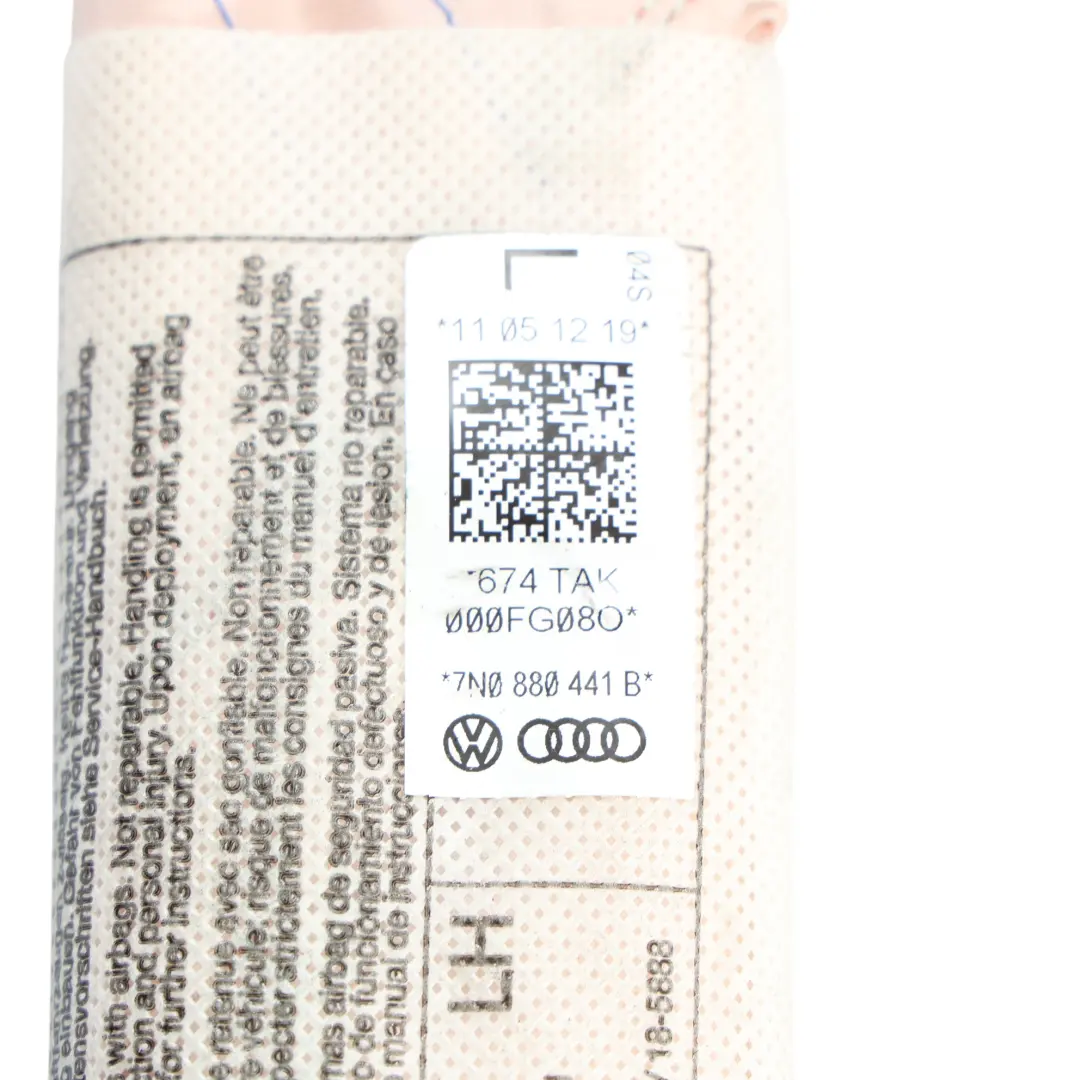 VW Sharan 7N Poduszka Powietrzna Fotela Airbag Tył Lewo - SKU 7N0880441B - Numer Części 7N0880441B