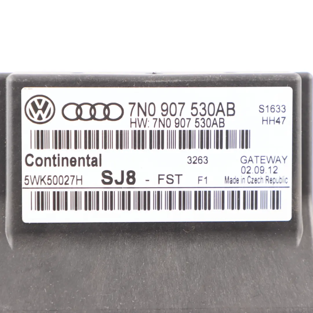 Gateway Module Audi A3 S3 8P Diagnostic Interface Control Unit ECU to with Part number 7N0907530AB Gateway Module Audi A3 S3 8P Diagnostic Interface Control Unit ECU - SKU 7N0907530AB - Part number 7N0907530AB