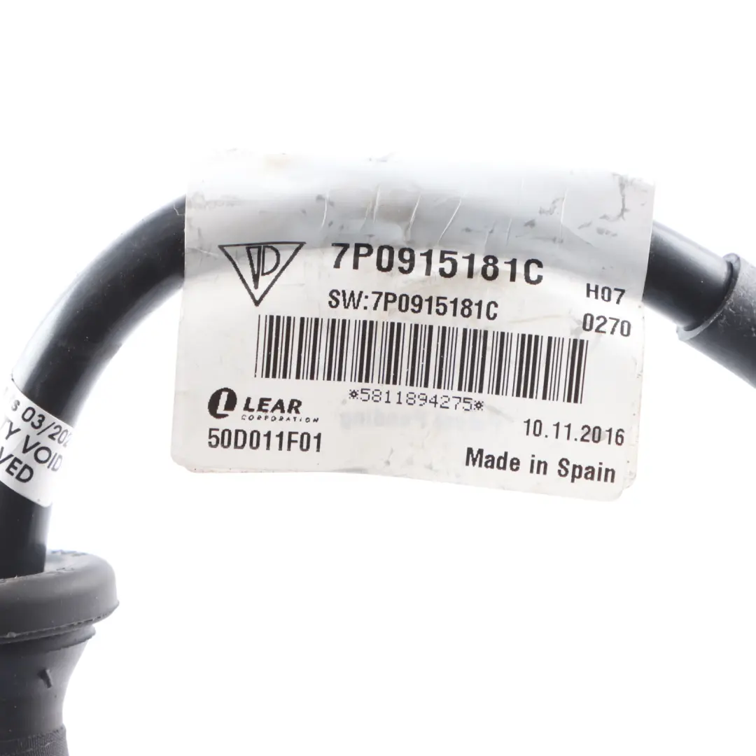 Audi A1 8X HV Battery Cable Loom Harness Wiring Negative Terminal - SKU 7P0915181C - Part number 7P0915181C