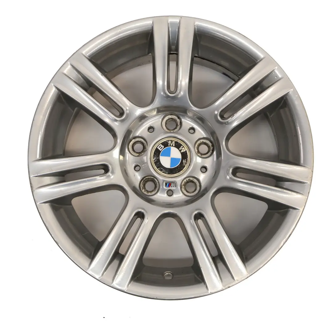Silber Rad Alufelge M Doppelspeiche 194 17" ET:34 8J für BMW E90 E91 E92 mit Teilenummer 8036935 BMW E90 E91 E92 Silber Rad Alufelge M Doppelspeiche 194 17" ET:34 8J - SKU 8036935-10 - Teilenummer 8036935
