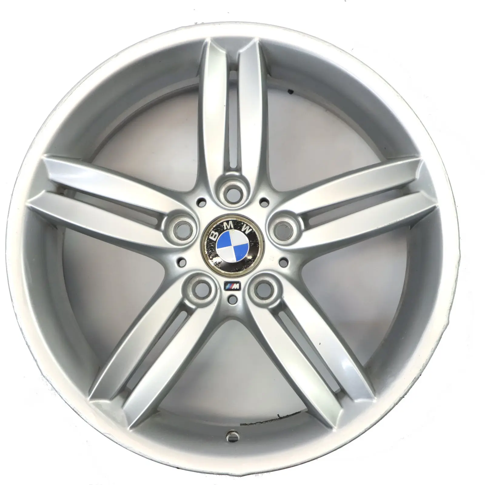 BMW Serie 1 E81 E87 Cerchio in lega posteriore argento 18" M doppia rampa 208 8J