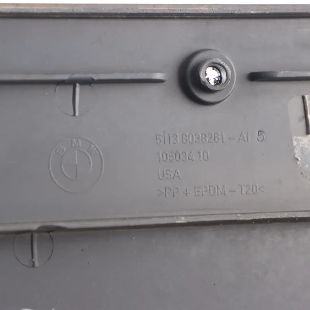 BMW X5 E70 Front Bumper License Plate Holder Mount Bracket Support 8038261 - SKU 8037268 - Part number 8037268