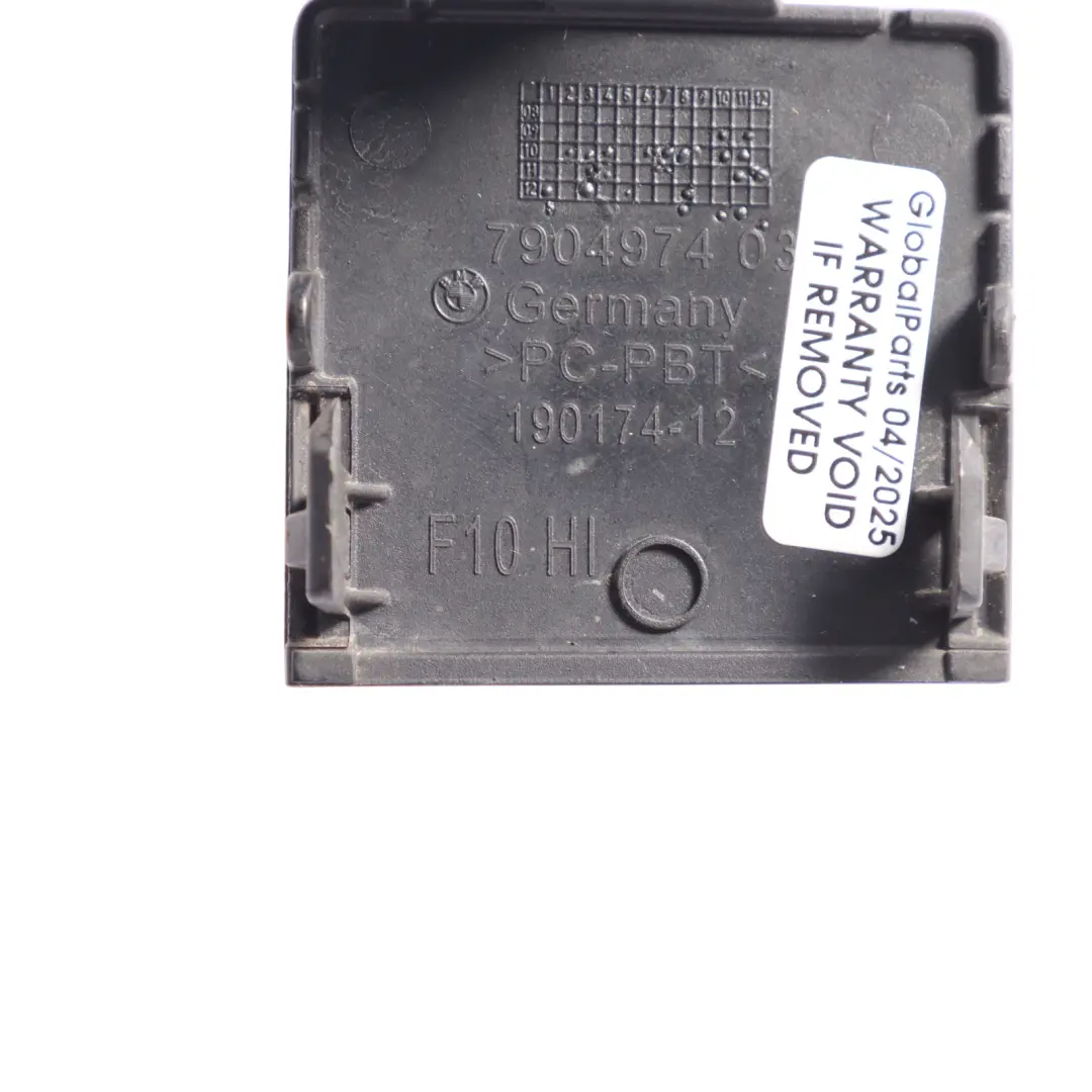 BMW F10 Cache Œillet Remorquage Pare Chocs Arrière Noir Carbone 416 7904974 - SKU 8048592-CAR - Numéro de pièce 8048592