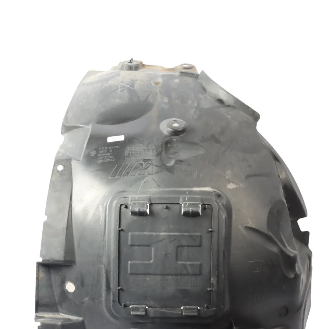 Arch Liner BMW F80 M3 F82 F83 M4 Splash Guard Front Right O/S to Wheel with Part number 8054280 Wheel Arch Liner BMW F80 M3 F82 F83 M4 Splash Guard Front Right O/S - SKU 8054280 - Part number 8054280