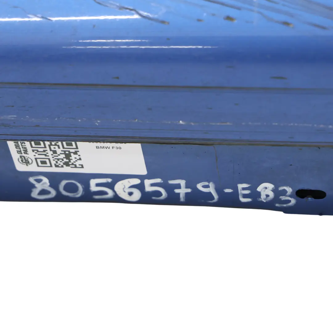 BMW F30 F31 Gonna Laterale M Sport Striscia Sottoporta Sinistra Estoril Blue B45 - SKU 8056579-EB3 - Numero di parte 8056579