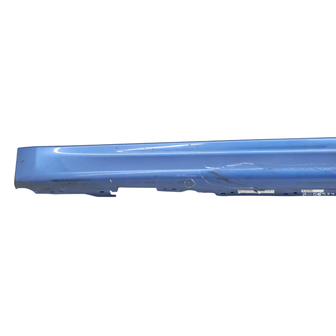 BMW F30 F31 M Sport Garniture De Seuil Latérale Gauche Estoril Blue - B45 - SKU 8056579-EB3 - Numéro de pièce 8056579
