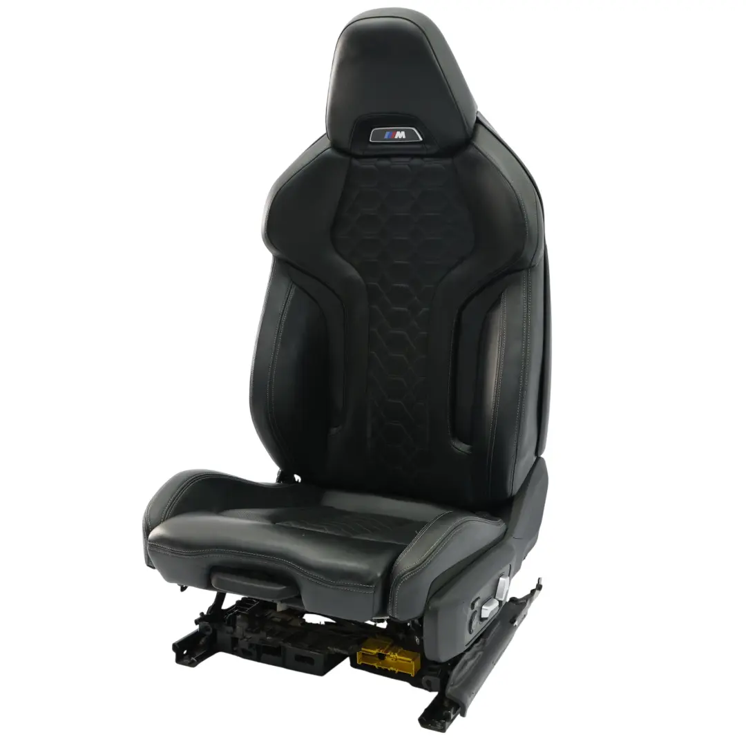 X4M Sport Front Seat Electric Heated Left N/S Leather Black to BMW F98 with Part number 8067165 BMW F98 X4M Sport Front Seat Electric Heated Left N/S Leather Black - SKU 8067165-2 - Part number 8067165