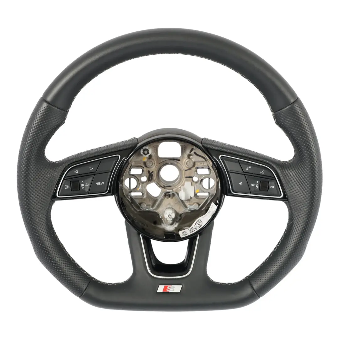 Volante Audi A1 II A3 8Y S-Line Nero In Pelle Fondo Piatto - SKU 82A419091AG - Numero di parte 82A419091AG