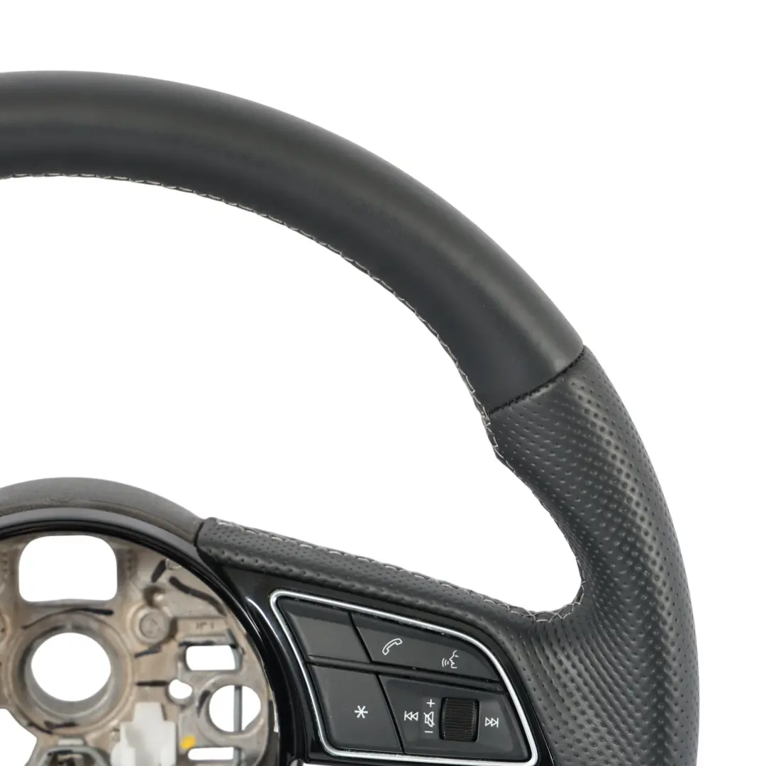 Volante Audi A1 II A3 8Y S-Line Cuero Negro Fondo Plano - SKU 82A419091AG - Número de pieza 82A419091AG