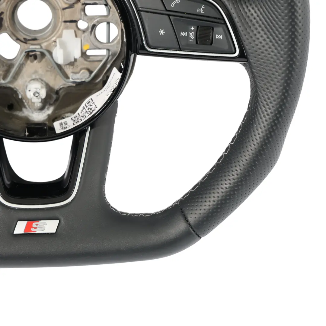8Y S-Line Cuero Negro Fondo Plano para Volante Audi A1 II A3 con número de pieza 82A419091AG Volante Audi A1 II A3 8Y S-Line Cuero Negro Fondo Plano - SKU 82A419091AG - Número de pieza 82A419091AG