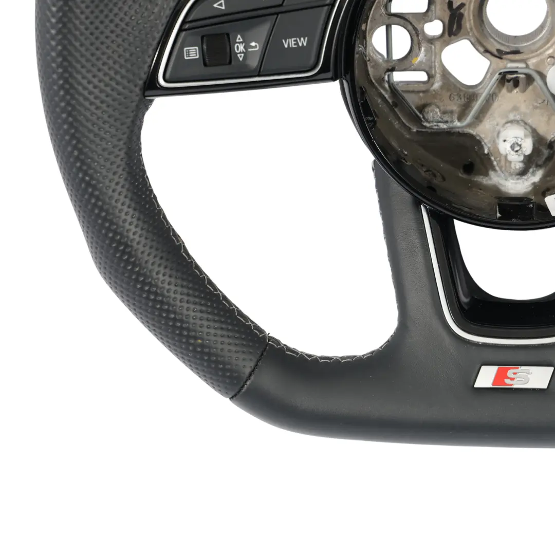 Volante Audi A1 II A3 8Y S-Line Nero In Pelle Fondo Piatto - SKU 82A419091AG - Numero di parte 82A419091AG