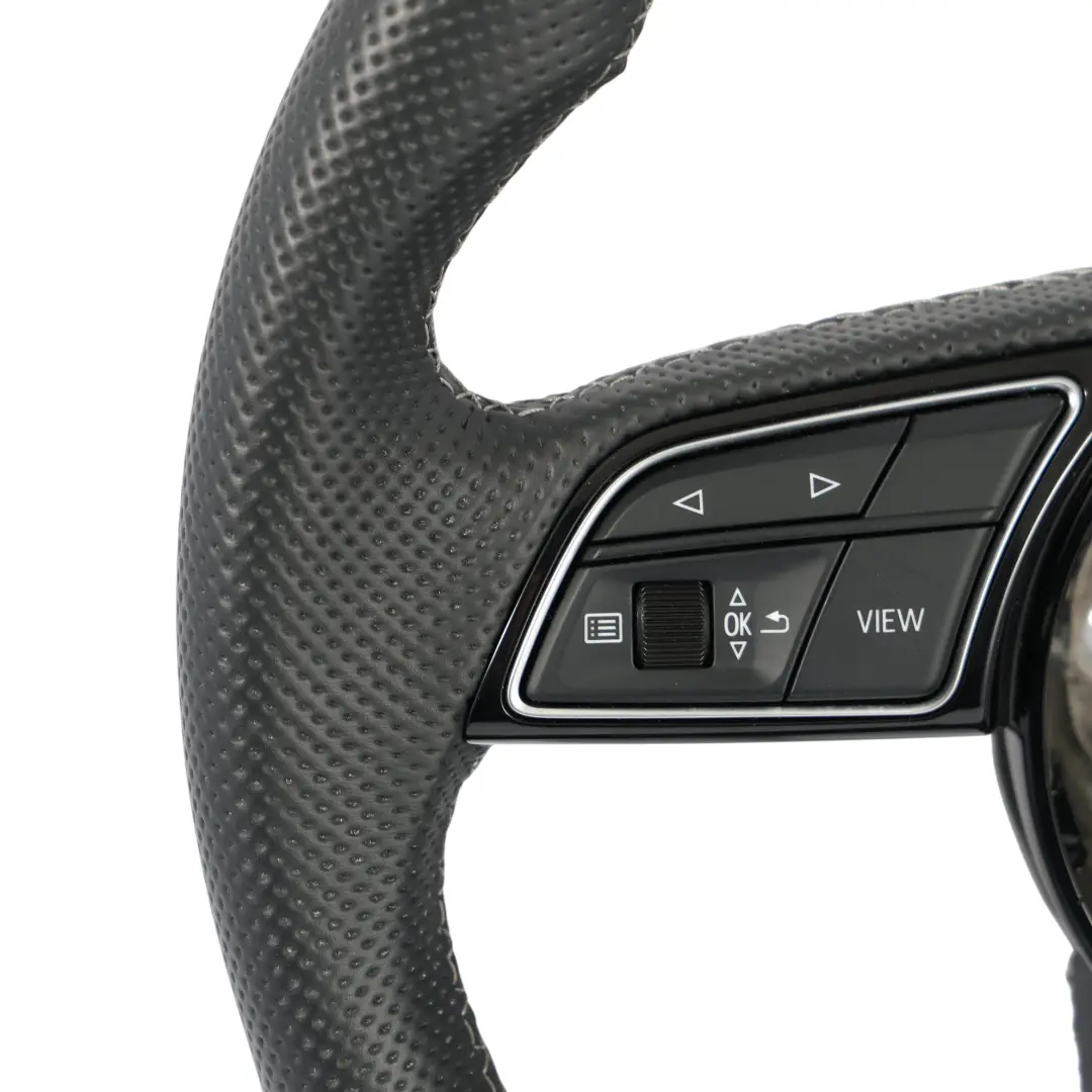 8Y S-Line Nero In Pelle Fondo Piatto per Volante Audi A1 II A3 con numero di parte 82A419091AG Volante Audi A1 II A3 8Y S-Line Nero In Pelle Fondo Piatto - SKU 82A419091AG - Numero di parte 82A419091AG