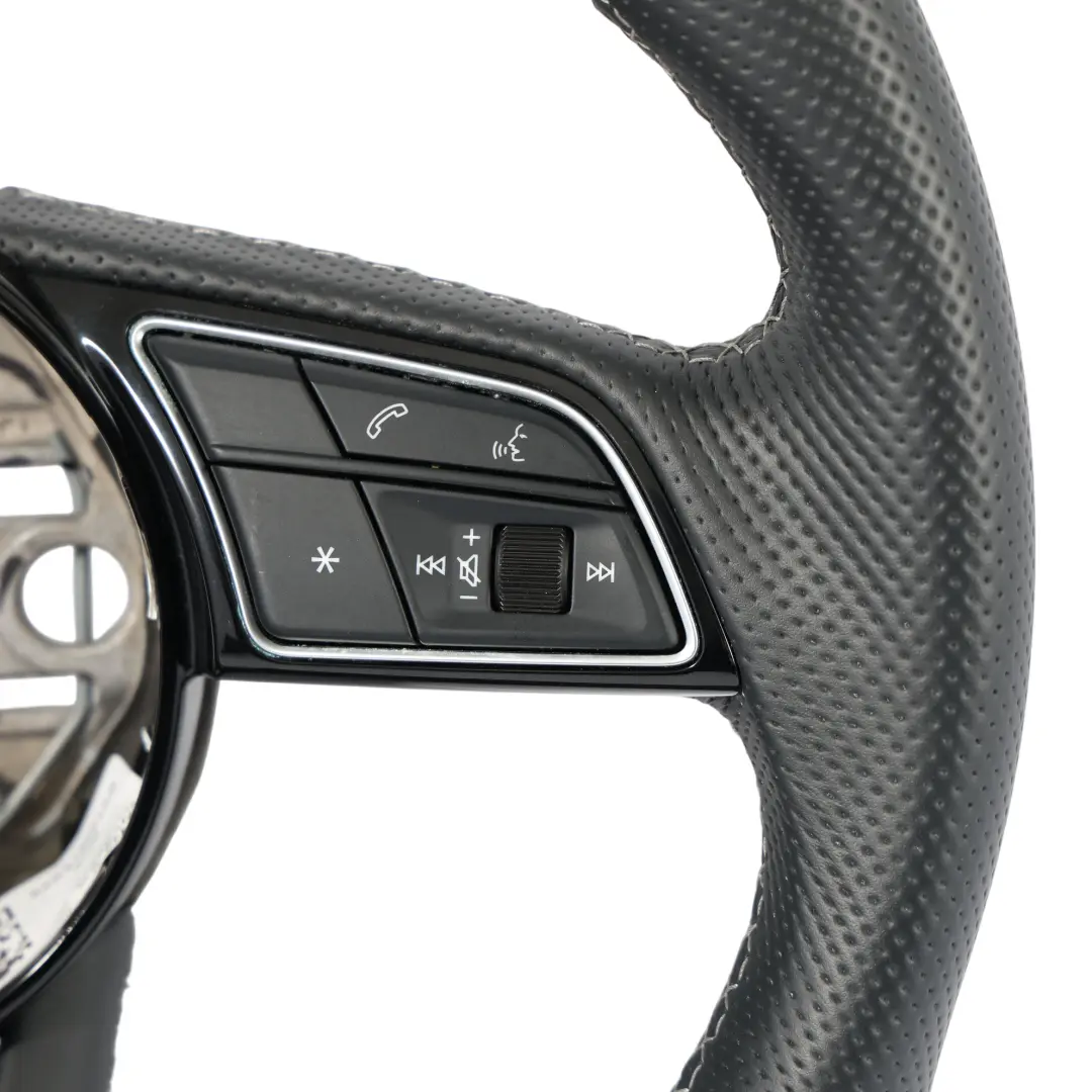 Volante Audi A1 II A3 8Y S-Line Cuero Negro Fondo Plano - SKU 82A419091AG - Número de pieza 82A419091AG