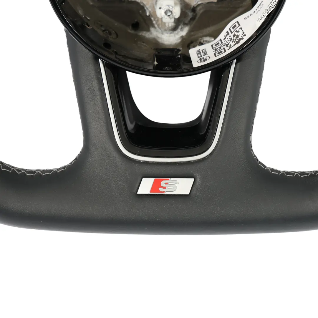 Volante Audi A1 II A3 8Y S-Line Nero In Pelle Fondo Piatto - SKU 82A419091AG - Numero di parte 82A419091AG
