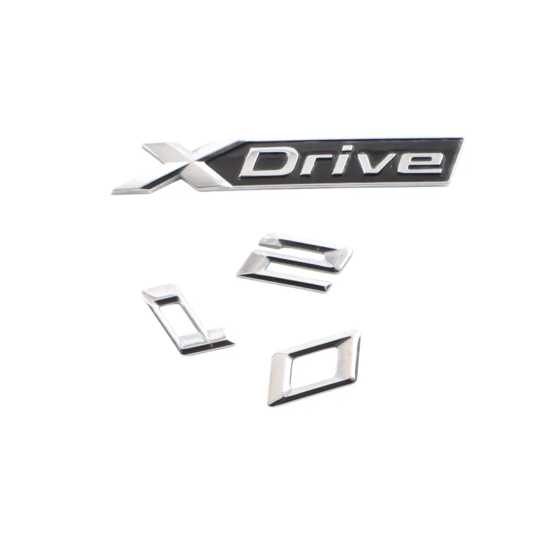 Emblem Badge Lettering to BMW F39 F48 Tailgate Hatch xDrive Label 20d with Part number 8496012 BMW F39 F48 Tailgate Hatch xDrive Label 20d Emblem Badge Lettering - SKU 8496012 - Part number 8496012