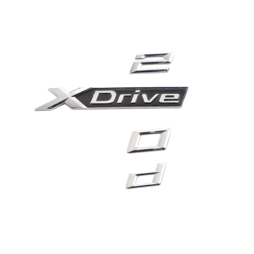 Emblem Badge Lettering to BMW F39 F48 Tailgate Hatch xDrive Label 20d with Part number 8496012 BMW F39 F48 Tailgate Hatch xDrive Label 20d Emblem Badge Lettering - SKU 8496012 - Part number 8496012
