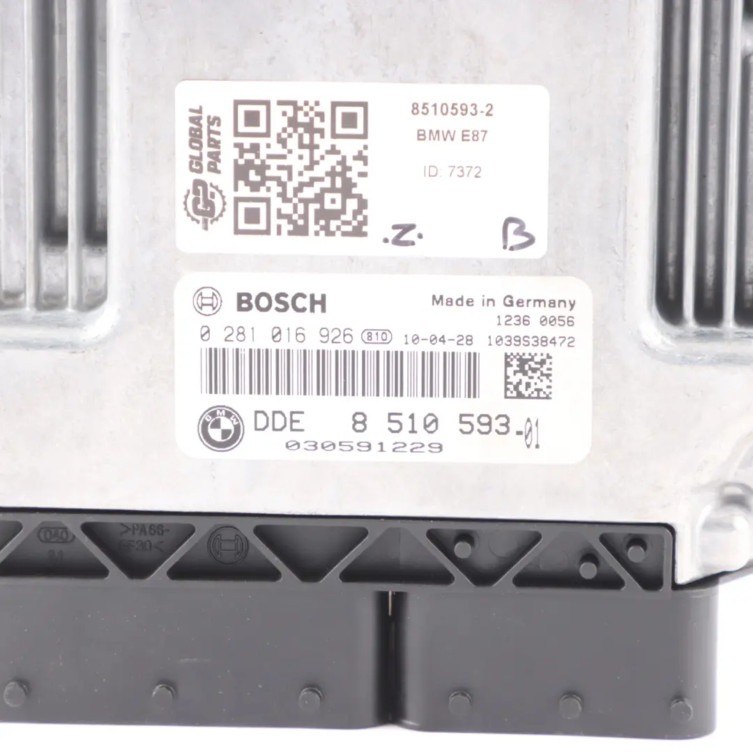 BMW E81 E82 E87 LCI E88 N47S 123d 204HP Engine Control ECU Kit DDE - SKU 8510593-2 - Part number 8510593